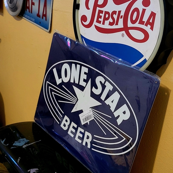 Vintage Classic - Lone Star Beer ⭐️Texas Retro Decor Man Cave Metal Tin Sign - Picture 2 of 3
